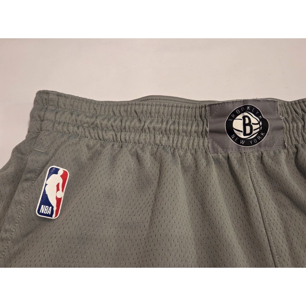 Nike Brooklyn Nets NBA Authentic Dri-FIT Basketball Shorts Gray Size 42 XL - Picture 5 of 8